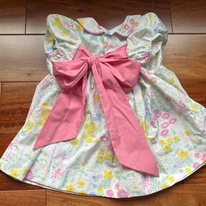 TBBC Floral Dress, Pink Bow in Back, 18-24 months